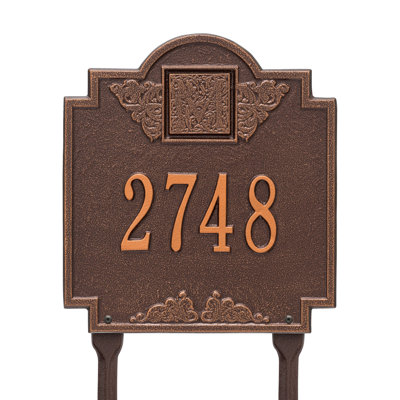 Monogram 1-Line Lawn Address Sign