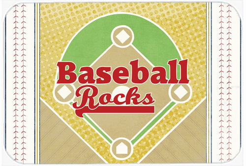Caroline's Treasures Baseball Rules Glass Cutting Board