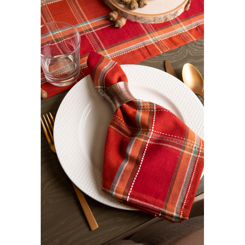 Culley Cotton Plaid Square Napkin