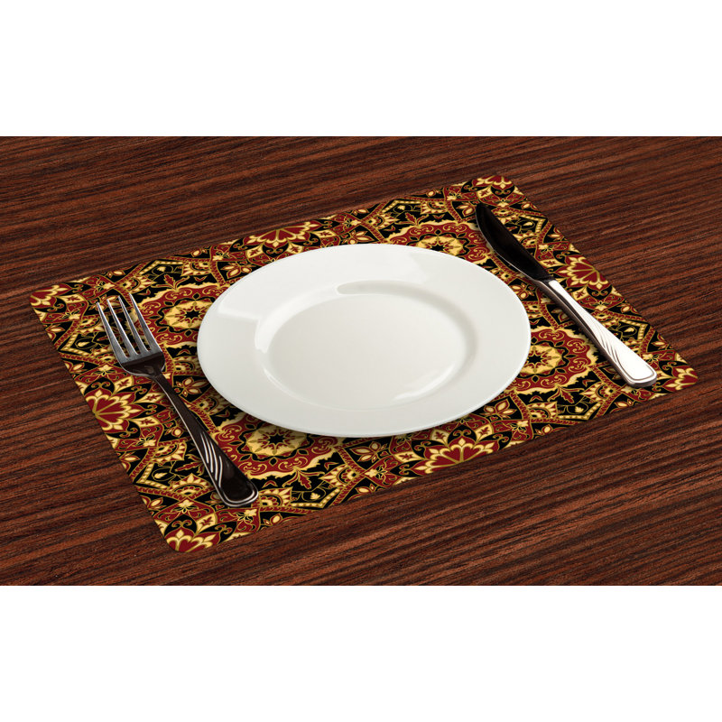 Polyester Geometric Rectangle Placemat