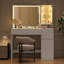 Meuble-lavabo avec table en verre et station de charge Terical