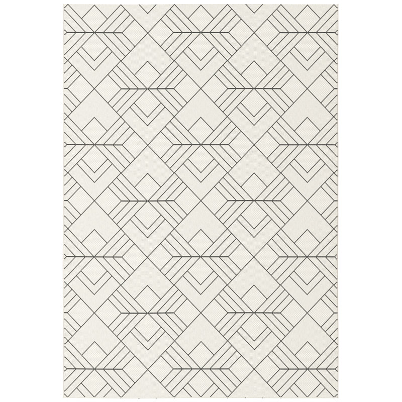 Hermes Geometric Indoor / Outdoor Area Rug, Rectange 200 x 290cm