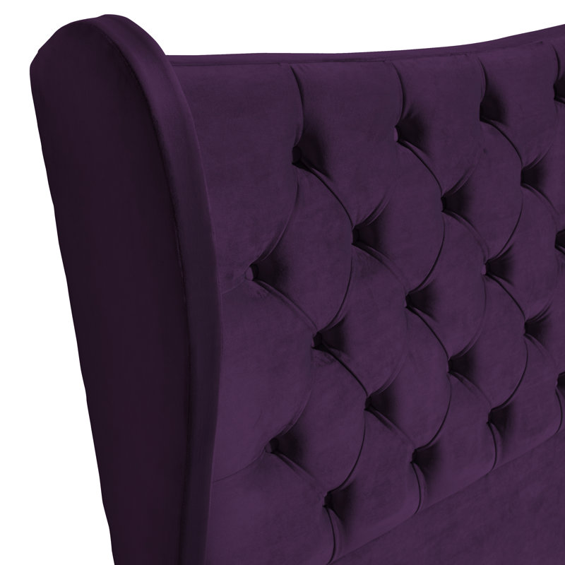 Carino Upholstered Headboard, Purple, Super King (6')