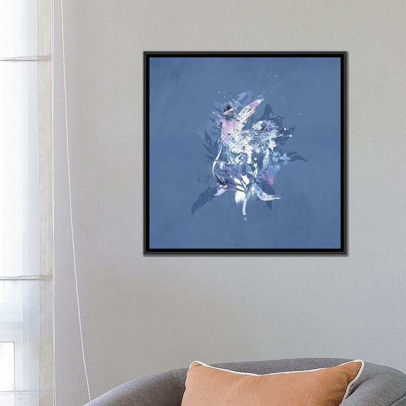 «Take Wing», impression sur toile, H 18 po x l 18 po x P 1,5 po, Pas de tapis, Toile avec cadre noir