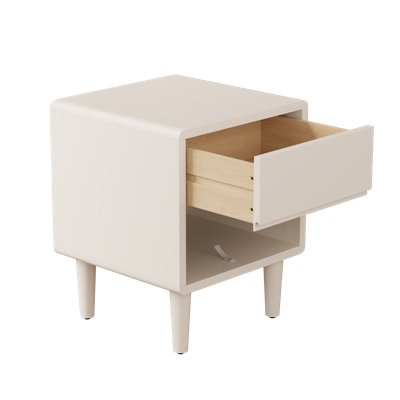Solid Wood Mid-Century Modern Nightstand by Ebern Designs