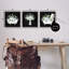 «A3-220-Rustic Bathroom Florals» encadré sur bois par 3 pièces par Janet Tava-96159462-96159459
