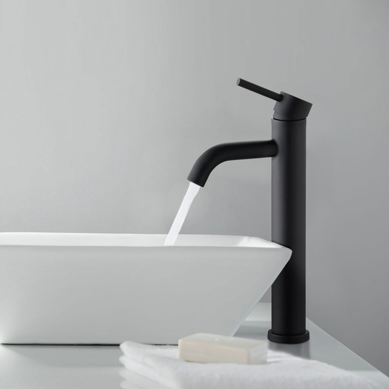 Single-handle Bathroom Faucet, Matte Black
