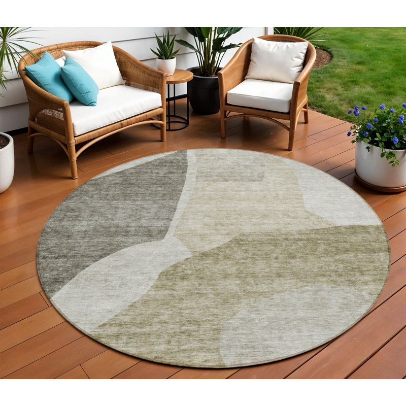 Tapis d'intérieur rond 8 po