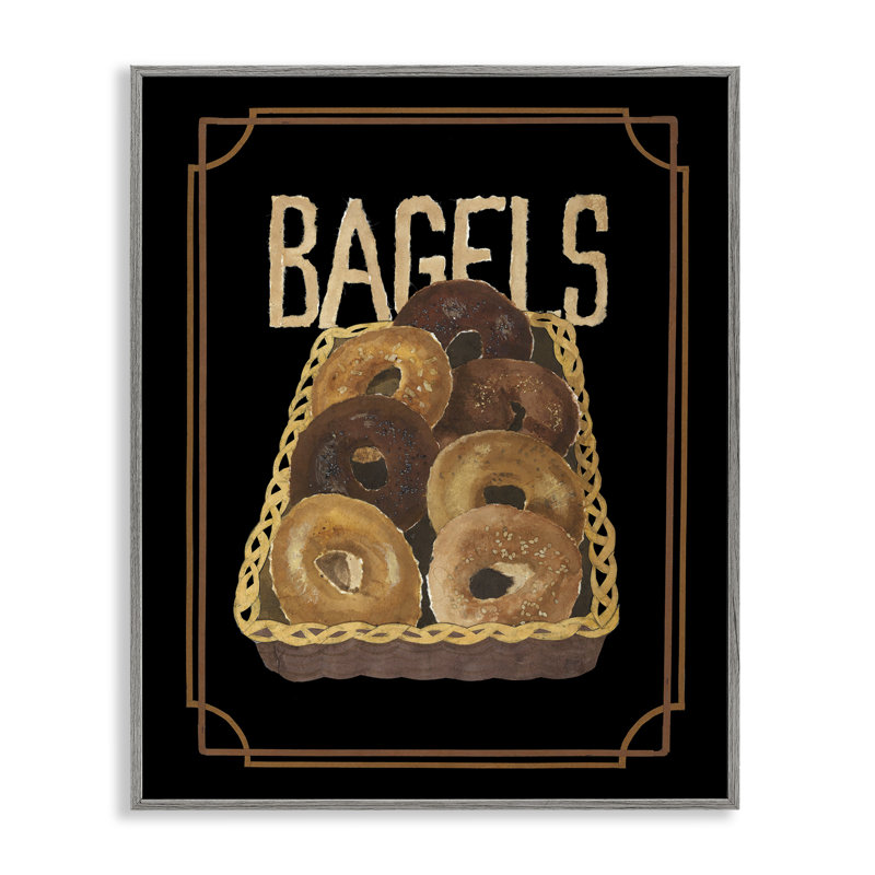 Panier de bagels par Nancy Overton, Estampe numérique Farmhouse, H 30 po x l 24 po