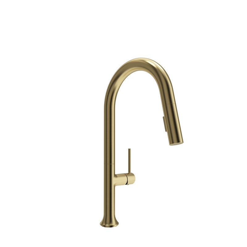 BOCCHI Pull Down Kitchen Faucet, Brushed Gold