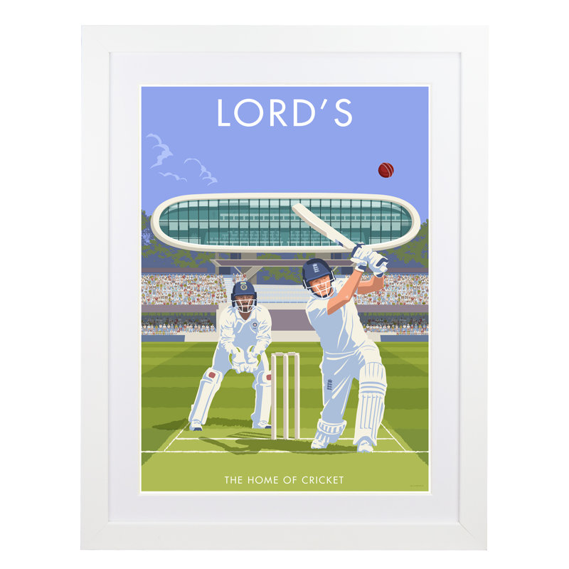 Lord's - Print, White Framed, 40cm H x 30cm W x 3cm D
