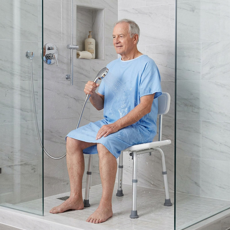 Chaise de douche médicale à hauteur ajustable