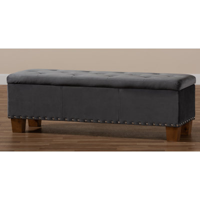 Llewellyn Velvet Ottoman