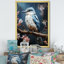 «Blue Bird Murmurs In Moonlight IV», art mural oiseau-1130323174-1130323179