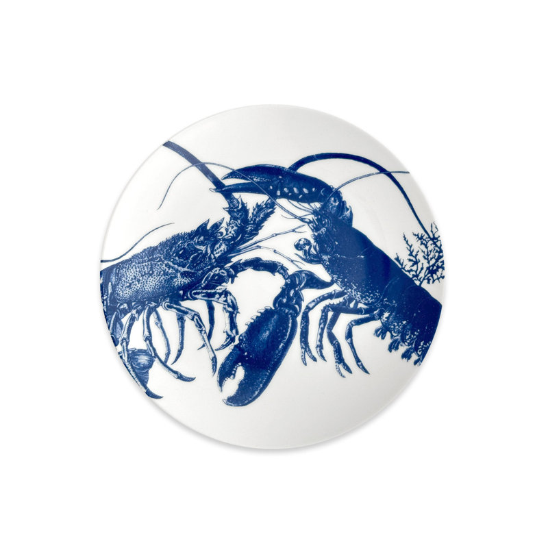 Blue Lobster Porcelain Salad/Dessert Plate