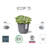 Ecopots Oslo Indoor/Outdoor Modern Recycled Plastic Flower Pot Planter-87810551-87810555