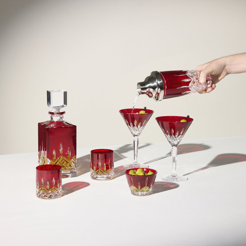 Waterford Lismore Red 24floz Square Decanter