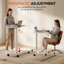 Table de chevet réglable au-dessus du lit avec roues verrouillables, bureau pneumatique portable pour ordinateur portable, petite table portative à roulettes portable pour utilisation à domicile-1932508243-1932508245