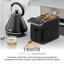 ​​Tower T10087 Mirage Kettle with Digital Control Panel, Variable Temperature Function, Rapid Boil Technology, Viewing Window, Removable Filter, 3kW, 1.7L-129020825