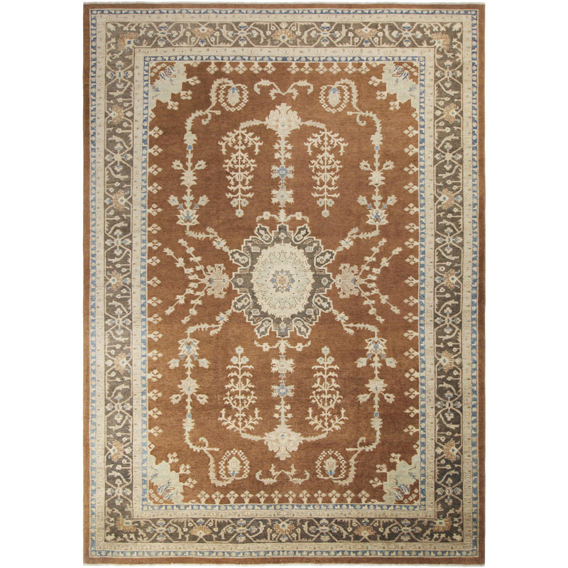 Boho Chic Ziegler Lory Rust/Charcoal Wool Rug - 10'0'' X 13'9''