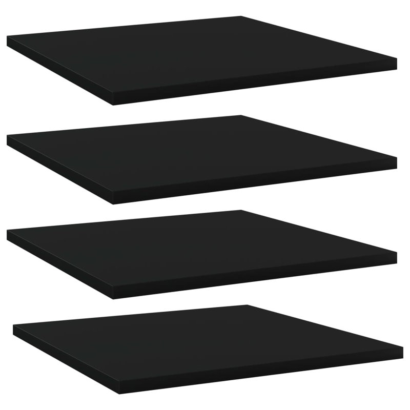 Tablettes flottantes étagères murales, Noir, H 0,6 po x l 31,5 po x P 3,9 po