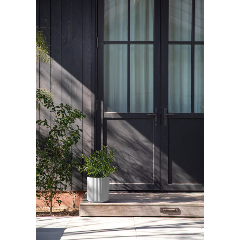 Pot à fleurs rond Demi Series, 2, Blanc, H 11,5 po x l 10,5 po x P 10,5 po