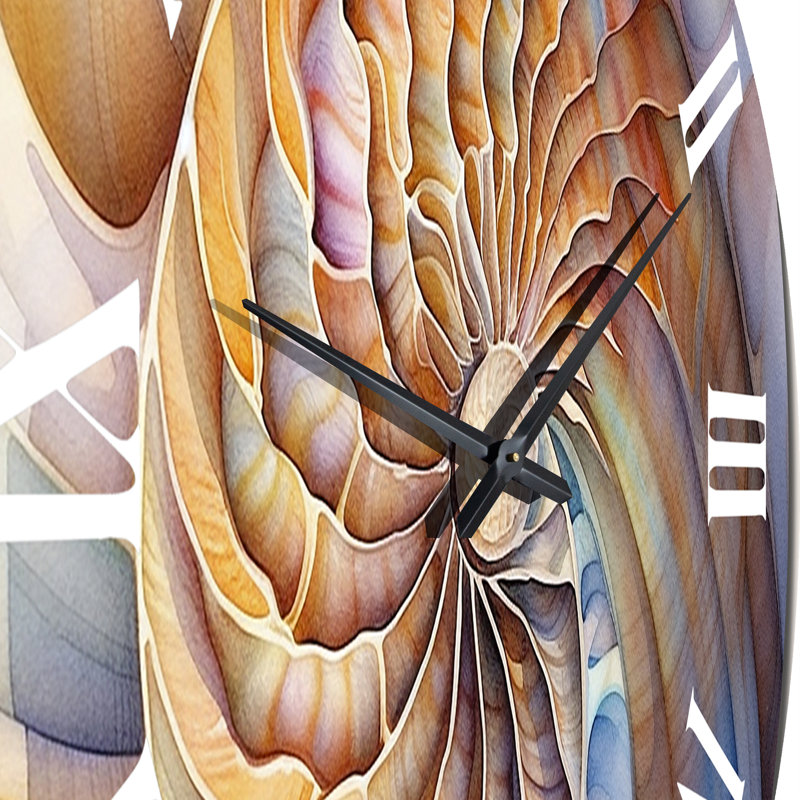 Seashell Symphony II Wall Clock, Medium