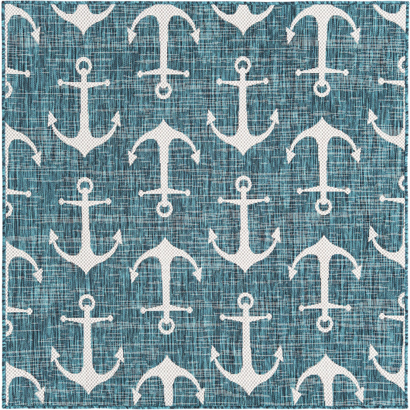 Tapis d'extérieur Ayton, Carré 5 pi 3 po