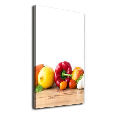 Fruits And Vegetables - Wrapped Canvas Print