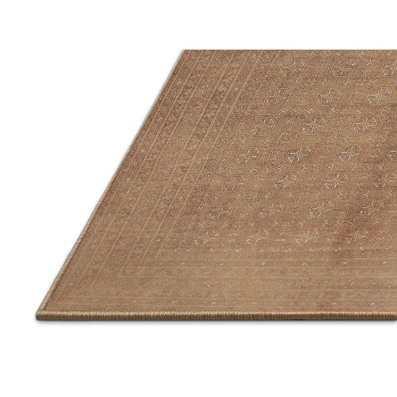 Tapis brun contemporain, Rectangle 2 pi x 4 pi