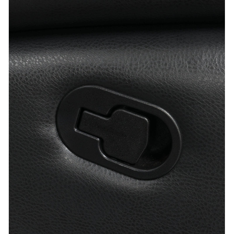 Fauteuil inclinable manuel oscillant standard en similicuir de 44 po de largeur Clematite