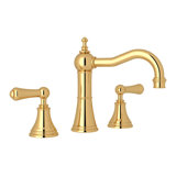 Georgian Era Widespread Bathroom Faucet with Drain Assembly