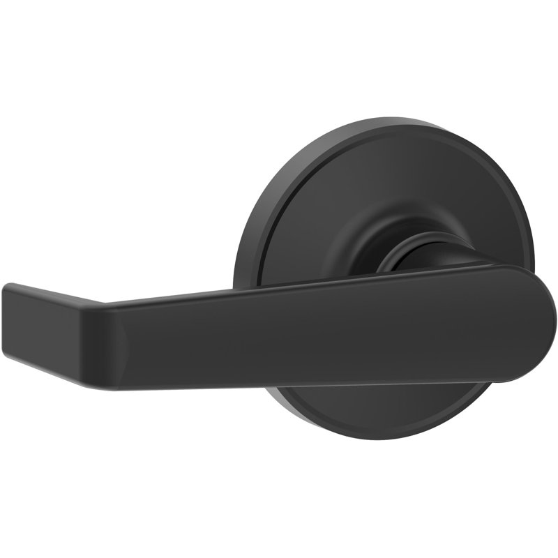 Levier de porte Marin, Noir mat, Passage