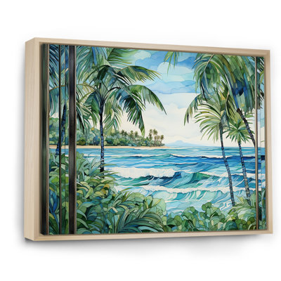Tranquillité de plage tropicale - art mural côtier
