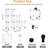 Closet Organizer 6 Cube Closet Storage Shelves DIY Stackable Closet Clothes Storage Organizer Shelving For Closet Bedroom, Home, Translucent-459026836-459026838
