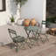 Ensemble bistro 3 pièces de table ronde pliable et chaises-769645461