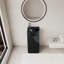 34" Tall Solid Surface Pedestal Bathroom Sink with Faucet Hole KPYG01-400