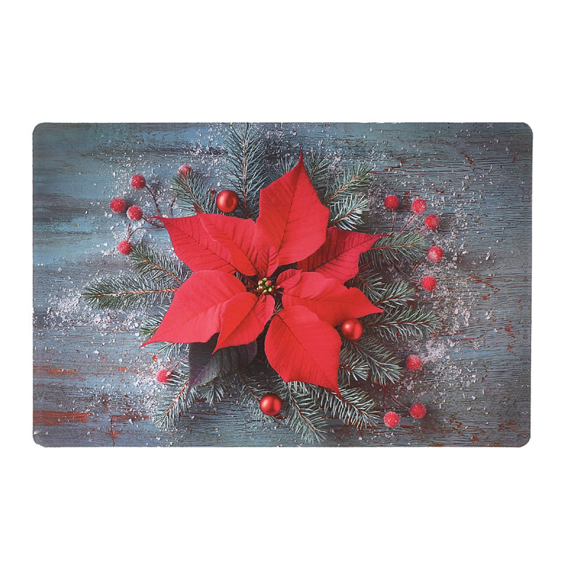 Napperon Poinsettia 17,25 po