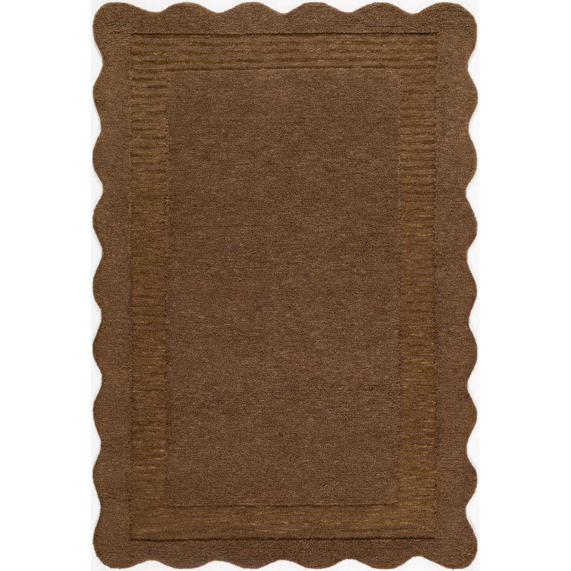 Curran Handmade Rug, Rectangle 2' x 3', Brown