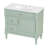 36" Single Bathroom Vanity With Ceramic Sink Andtilt-Out Drawer & 2 Drawers & Adjustable Shelf-642234314