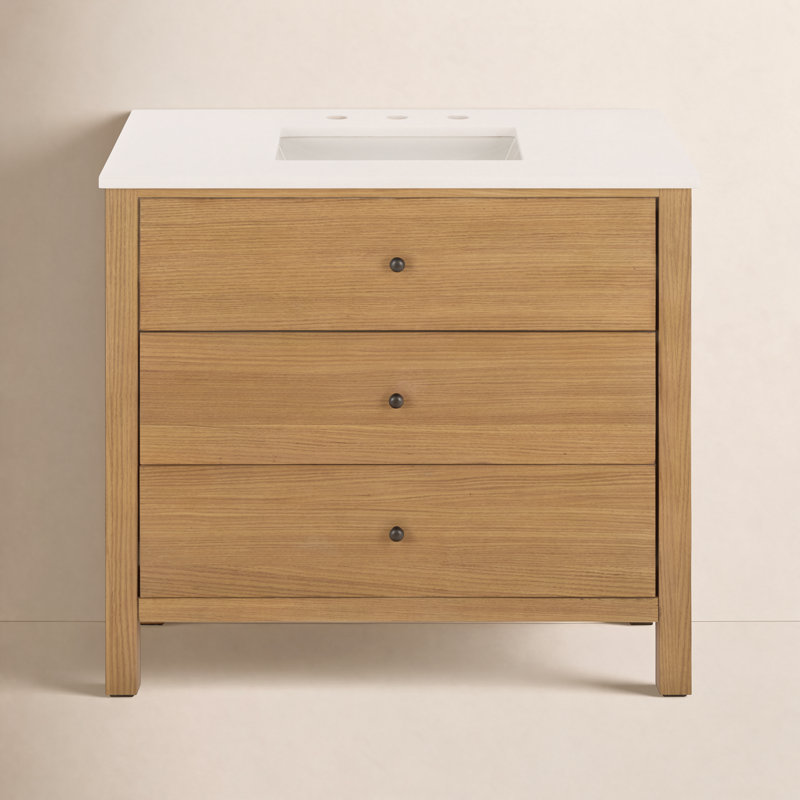 Meuble-lavabo Mid-Century Lili, 36"