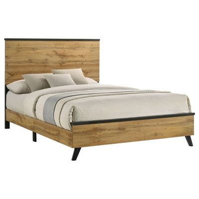Natural Pine Panel Bed