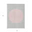 Tapis intérieur lavable rayé argenté 8 pi x 10 pi
