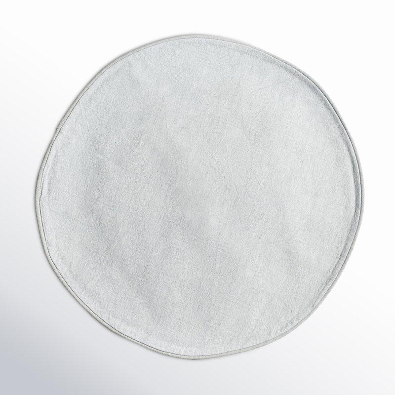 Blush And Pine Color Block Round Placemat Set Of 4, Stellar