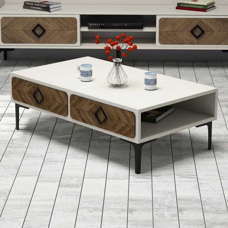 Table basse avec rangement Lelia
