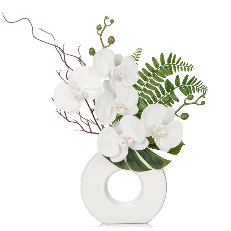 Arrangement in Vase, White, White
