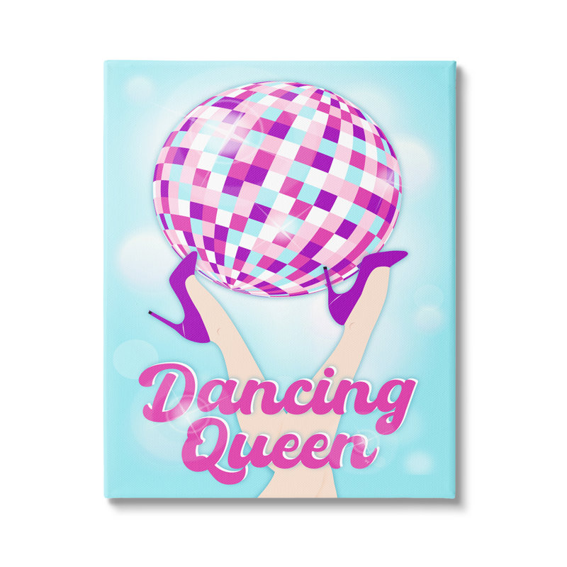 «Dancing Queen Retro Disco Ball» sur toile, impression, H 48 po x l 36 po x P 1,5 po