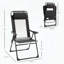 Ensemble de 2 chaises de patio pliantes avec dossier réglable et appui-tête amovible-1767199697