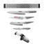 Global Classic 5 Piece Magnetic Set With Sharpener