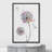 Dandelions with Multicolor Paint Dots Plants Illustrations Minimalism Rustic Living Room Decor-102488094-102488096